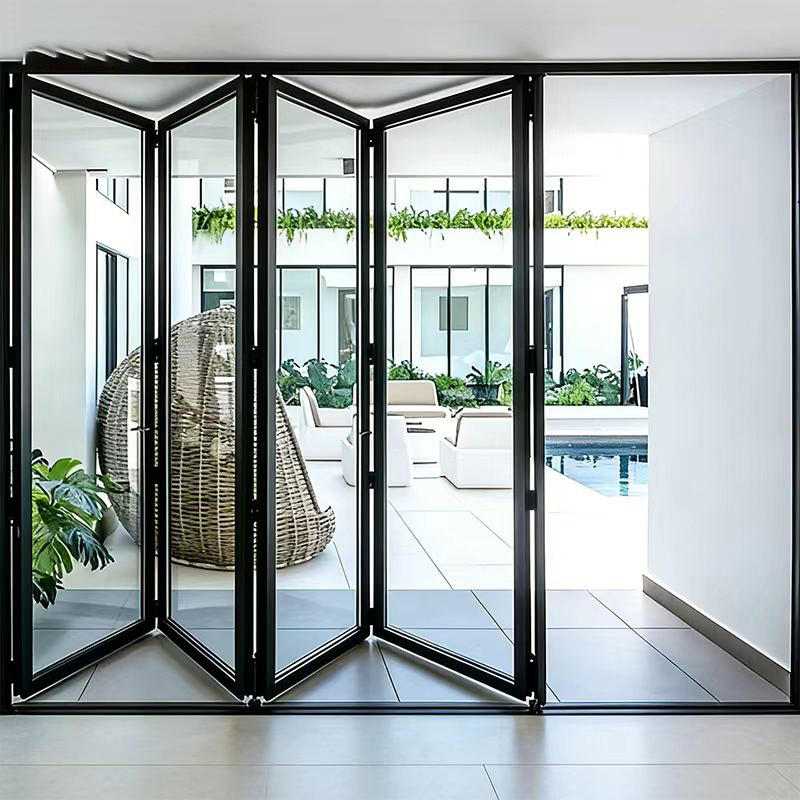 DERCHI AS2047 Aluminium Double Glass Bi-Fold Patio Doors