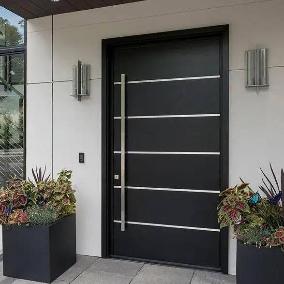 China Modern Impact Resistant Aluminum Entrance Doors for House Suppliers, Factories