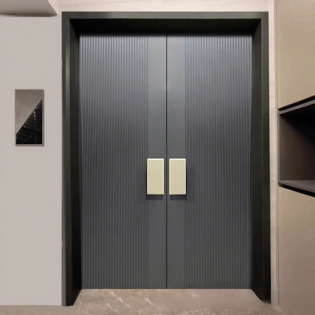 DERCHI Aluminum Art Double Swing Entry Gate