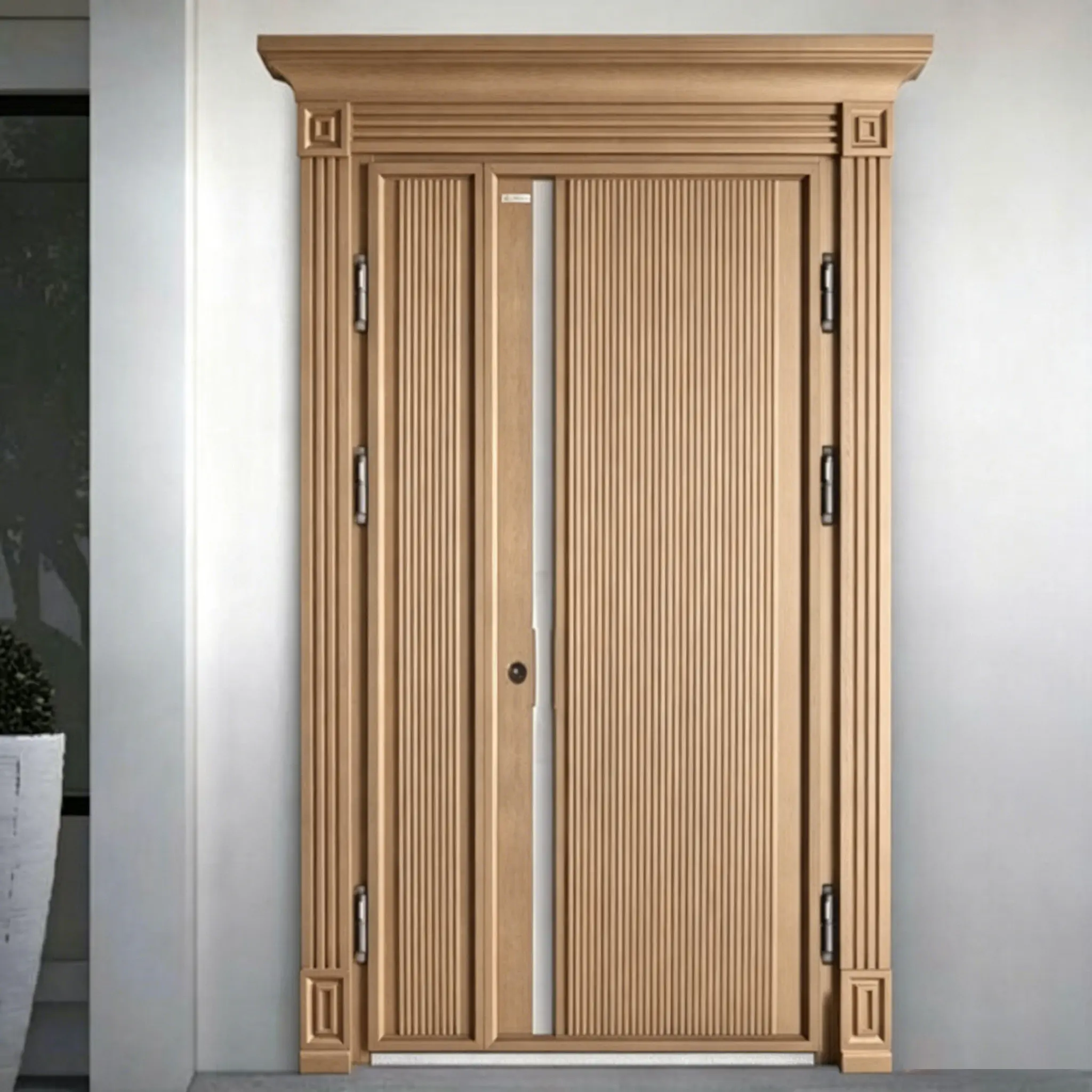Custom Modern Security Cast Aluminum Front Door | Luxury Main Entrance Door Manufacturers, Suppliers