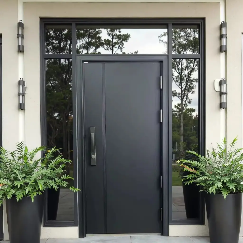 China Exterior Security Entry Door for House | Outdoor Front Gate - DERCHI Manufacturer, Supplier