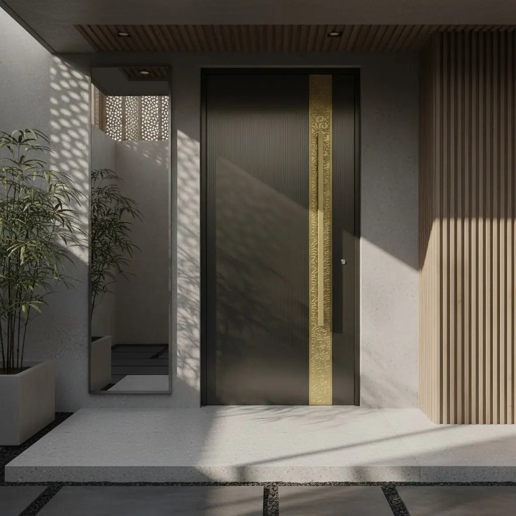 China Bespoke Aluminum Pivot Entry Door | Anti-Theft Soundproof Villa Gate - DERCHI Supplier, Factories