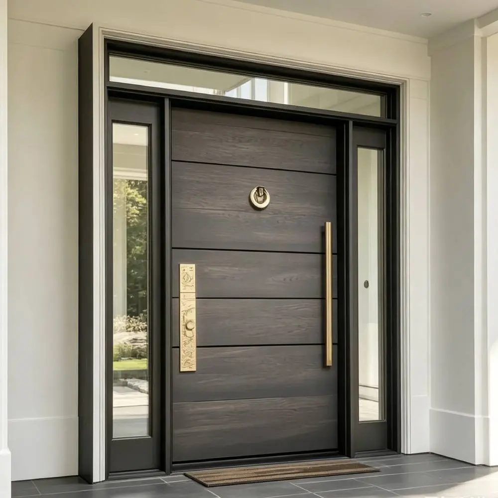 Derchi Aluminum Double Glazed Pivot Door | Big Size Glass Front Entry - DERCHI Factory, Factories