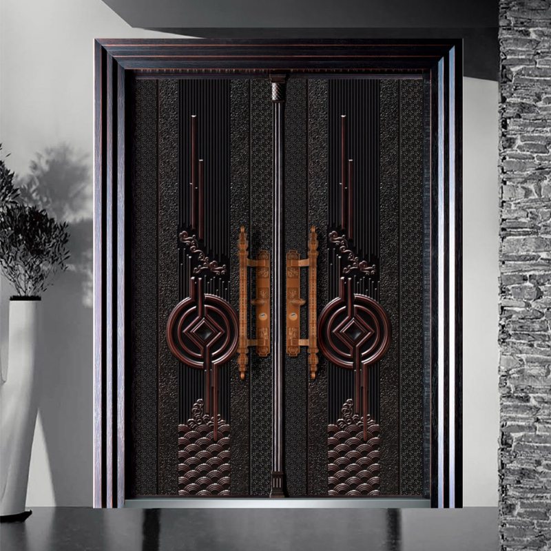 Safety Steel Wooden Exterior Bulletproof Entry Security Turkey Armored Door