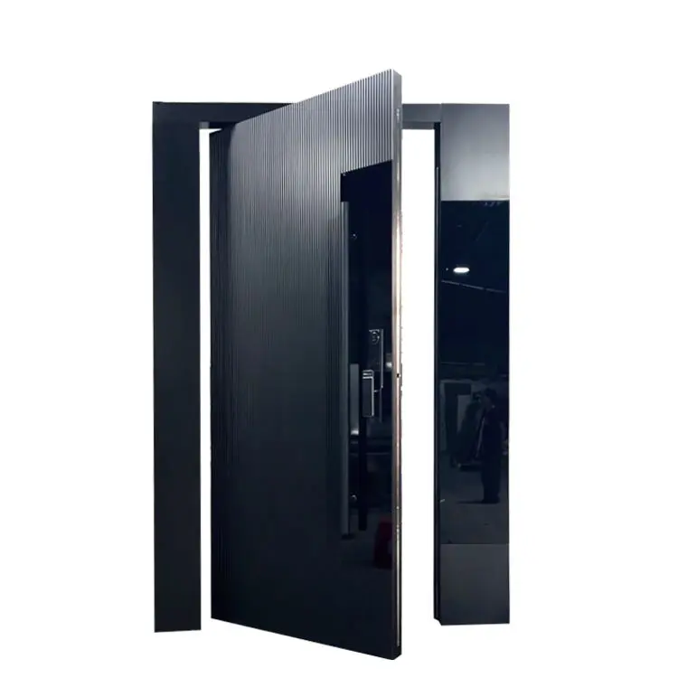 Custom DERCHI NFRC American Aluminum Security Pivot Doors with Smart Lock Manufacturers, Supplier