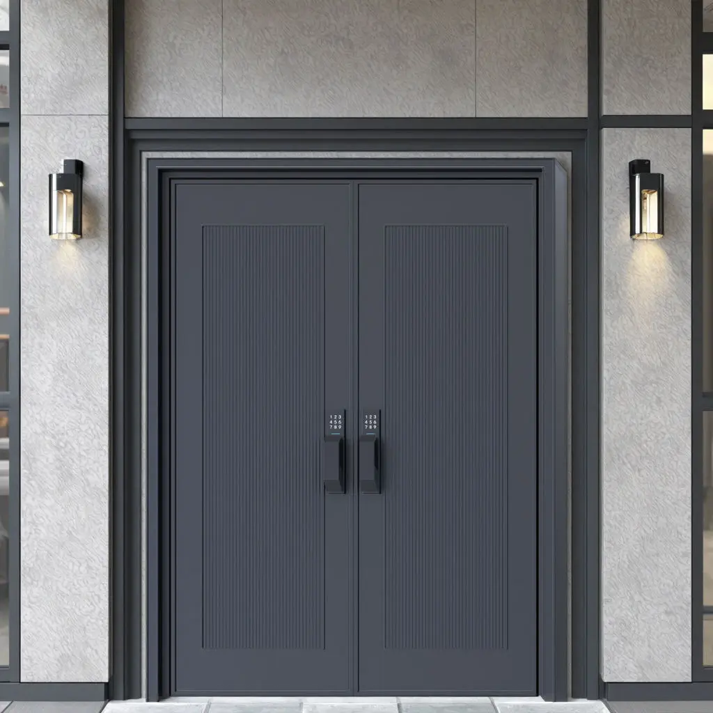 China Fireproof Pivot Security Door | Fire-Rated Steel Apartment Door - DERCHI Supplier, Factories