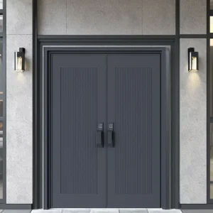 China Fireproof Pivot Security Door Fire-Rated Steel Apartment Door