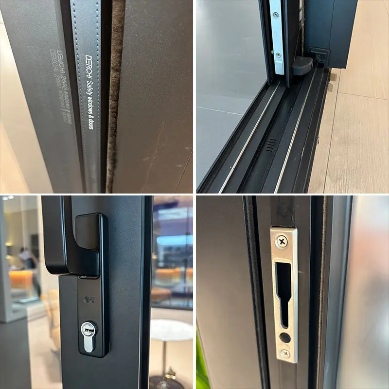 China DERCHI T143 Series Residential Hurricane Proof Sliding Door Suppliers, Factory