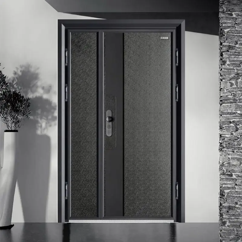 China Bulletproof Steel Security Door with Luxury Cast Aluminum Surface Manufacturers, Supplier