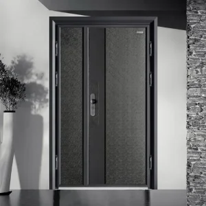 China Bulletproof Steel Security Door with Luxury Cast Aluminum Surface Manufacturers, Supplier