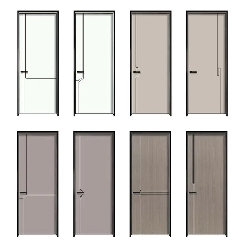 Derchi Factory Interior Aluminum Frame Wooden Doors for Apartment Supplier, Suppliers