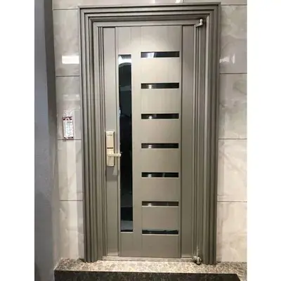 Custom Simple Stainless Steel Entry Door | European Anti-Theft Security Design Manufacturers, Supplier