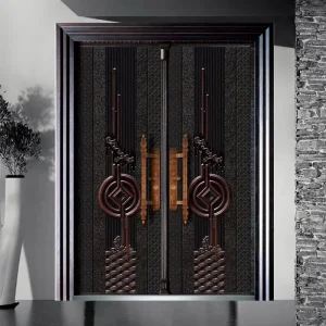China Luxury Turkey Armored Door | Bulletproof Steel Wooden Exterior Security Door Manufacturer, Factory