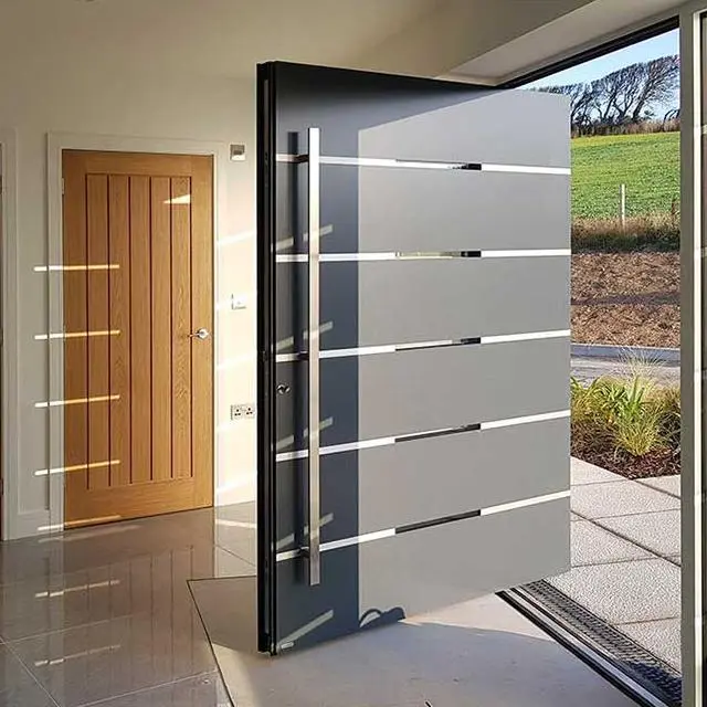 China Modern Impact Resistant Aluminum Entrance Doors for House Suppliers, Factories