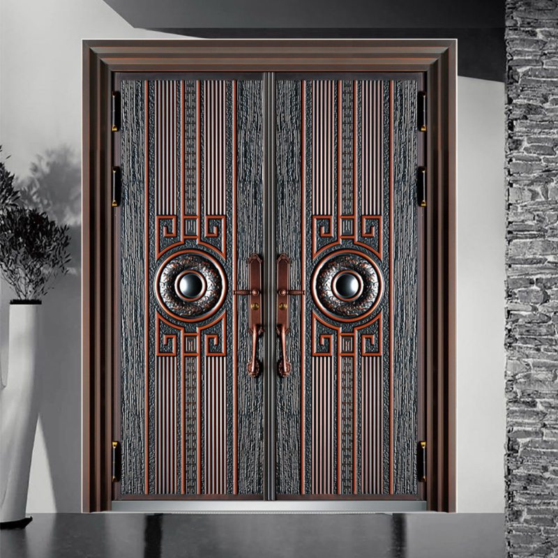 Security Casting Aluminum Front Door Main Door Design