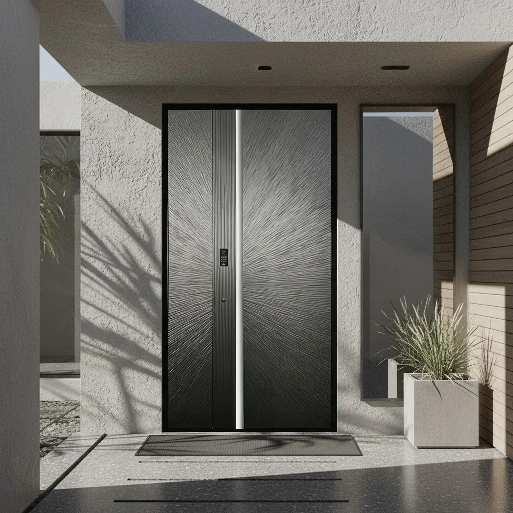 China Bespoke Aluminum Double Entrance Door | Classic European Residential - DERCHI Suppliers, Factories