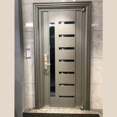 Simple Stainless Steel Door Entrance