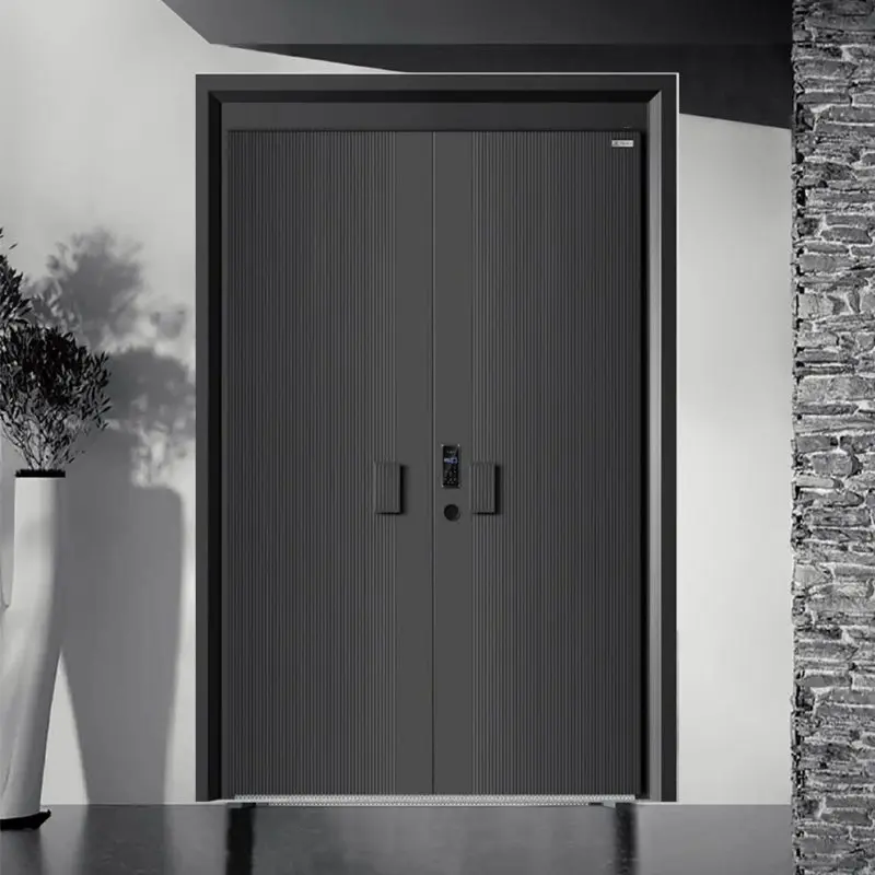 Derchi Bulletproof Cast Aluminum Security Door | Explosion Resistant Steel Entry Door Manufacturers, Supplier