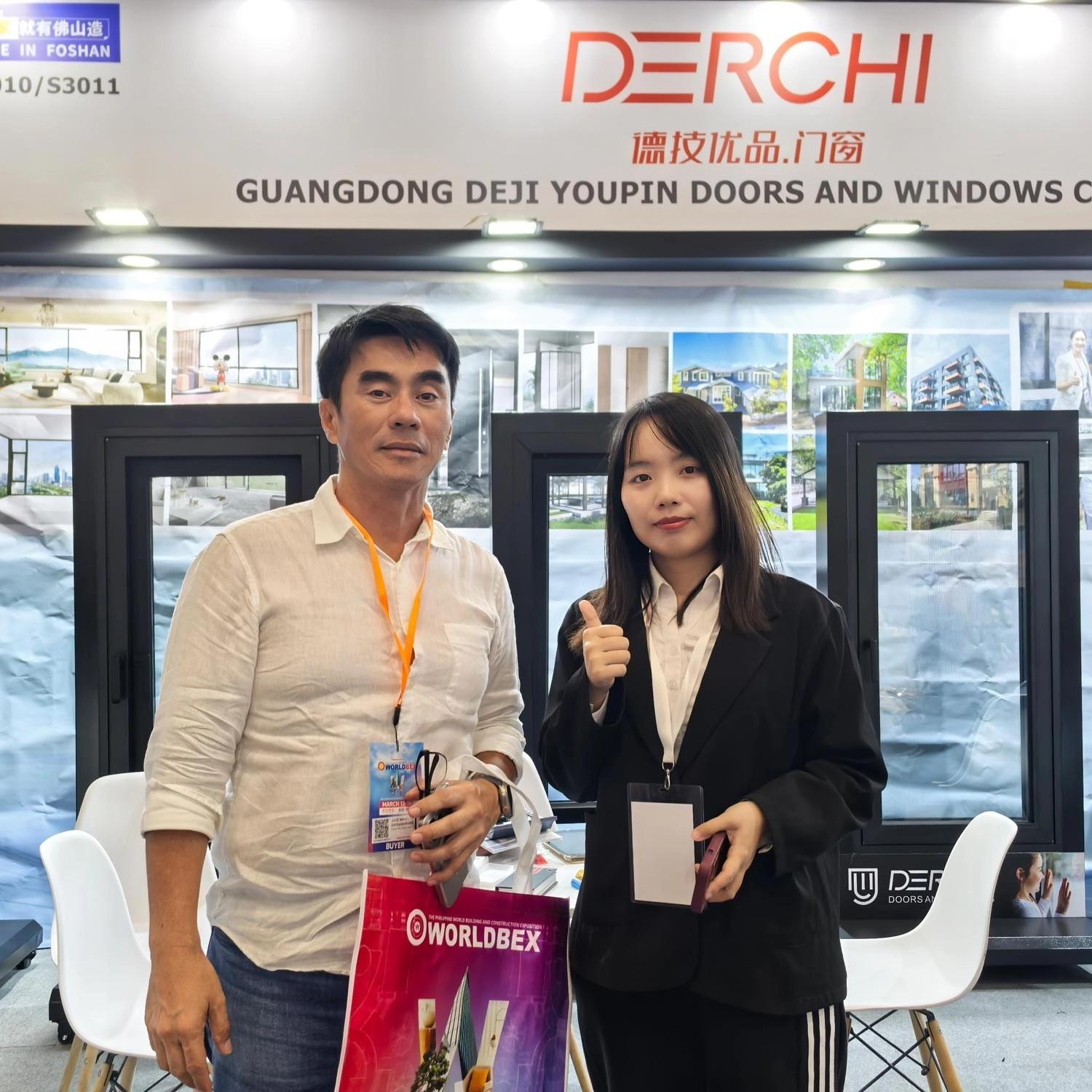DERCHI Doors and Windows exhibition stand at Philippines WORLDBEX
