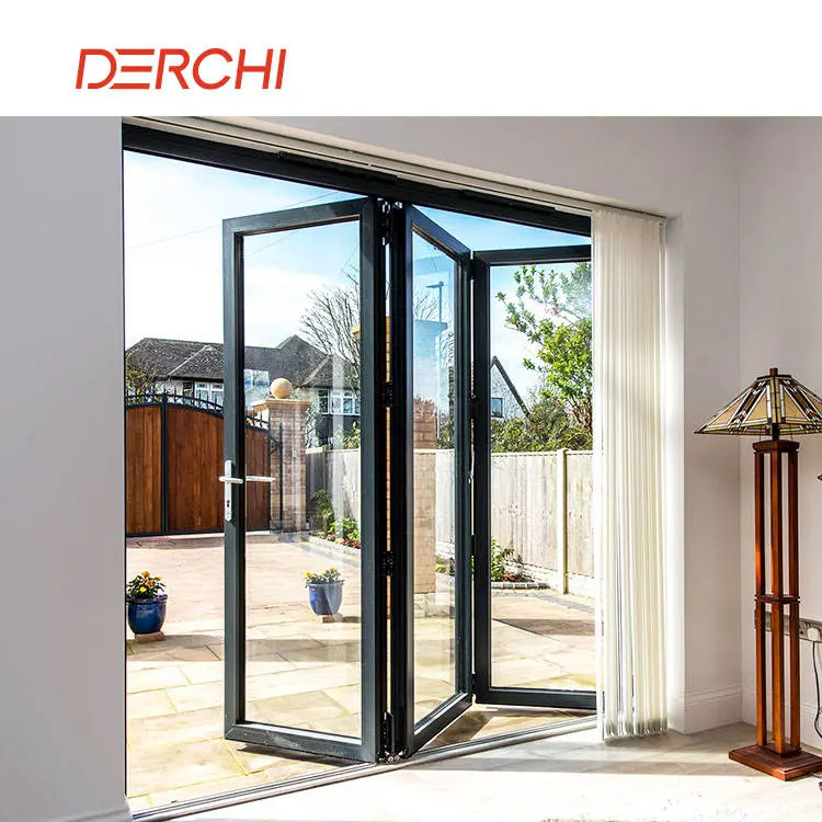 Derchi DERCHI USA Modern Energy Saving Aluminum Bi-Fold Doors Factory, Factories