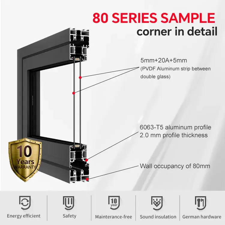 Derchi DERCHI Hurricane Impact & Soundproof Aluminum Bi-Fold Doors Manufacturers, Supplier