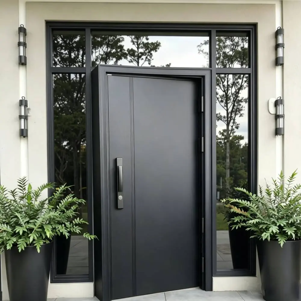 China Exterior Security Entry Door for House | Outdoor Front Gate - DERCHI Manufacturer, Supplier