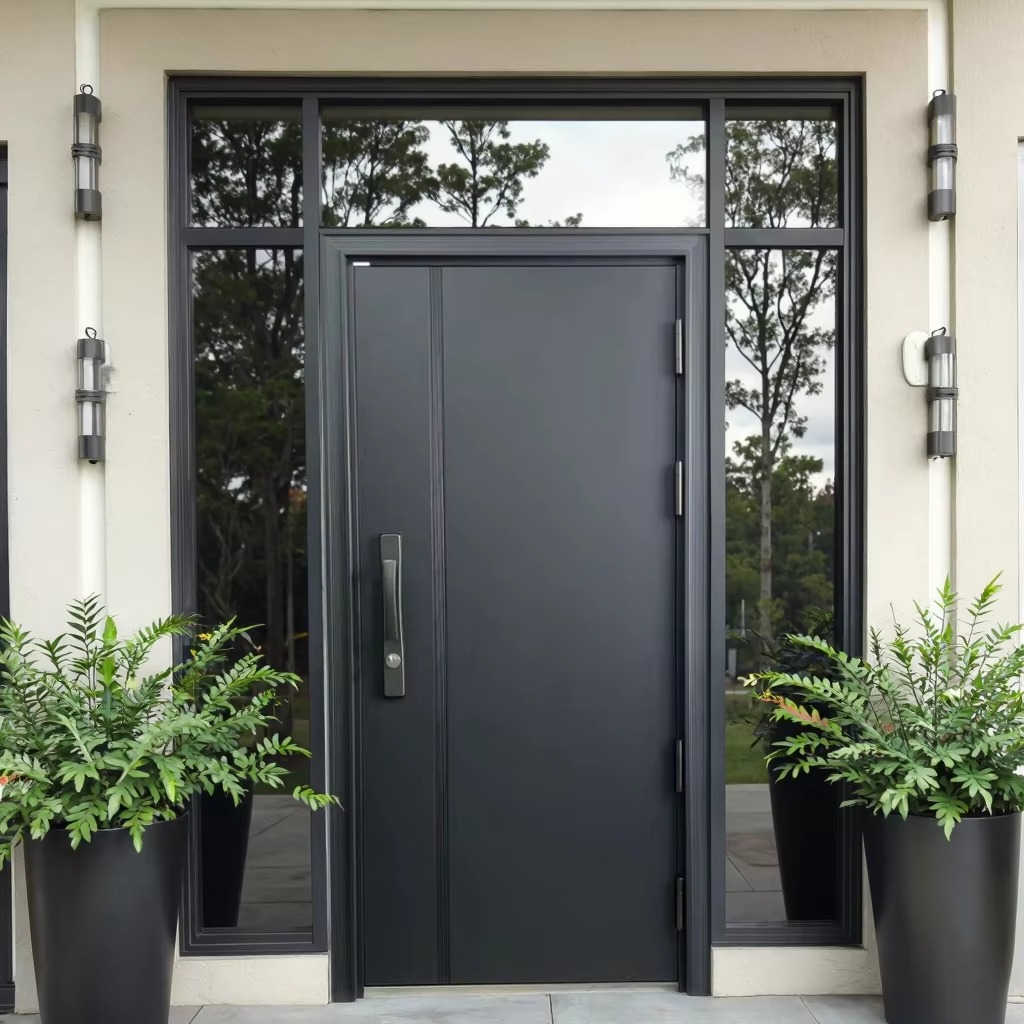 DERCHI Aluminum Stainless Steel Exterior Gate Door