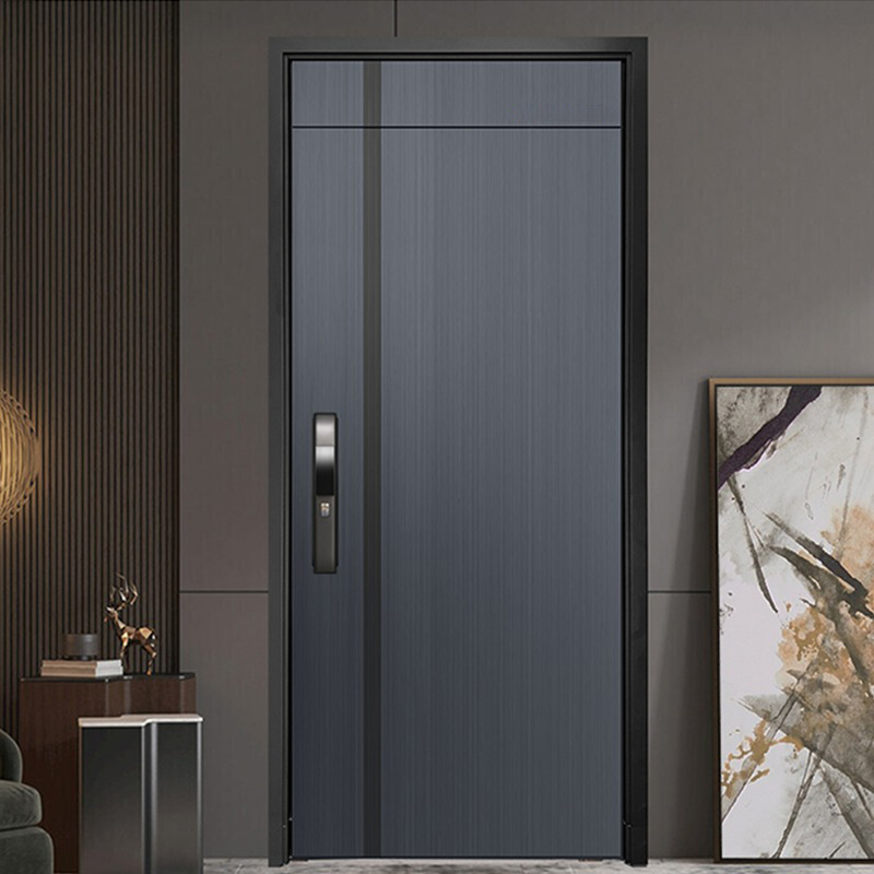 DERCHI Luxury Aluminum Soundproof Insulated Modern Villa Double Security Entry Door