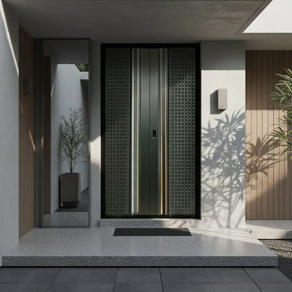 China Bespoke Aluminum Double Entrance Door | Classic European Residential - DERCHI Suppliers, Factories