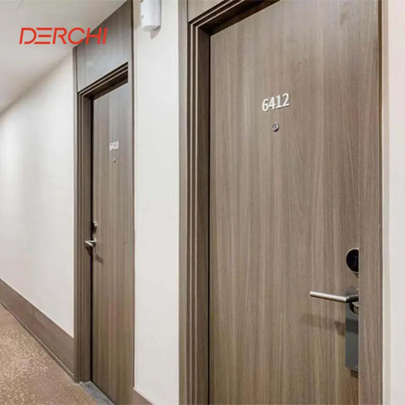 Derchi Factory Interior Aluminum Frame Wooden Doors for Apartment Supplier, Suppliers