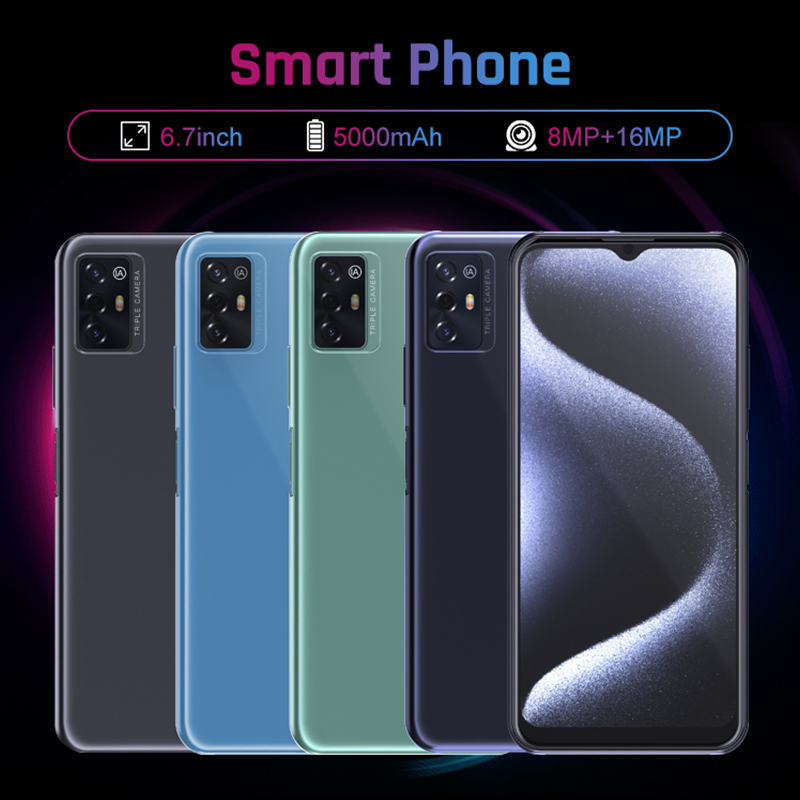 6.7inch 5g شبكة 6GB 128GB هاتف أندرويد الأصلي بسرعة فائقة للألعاب الهاتف المحمول الذكي