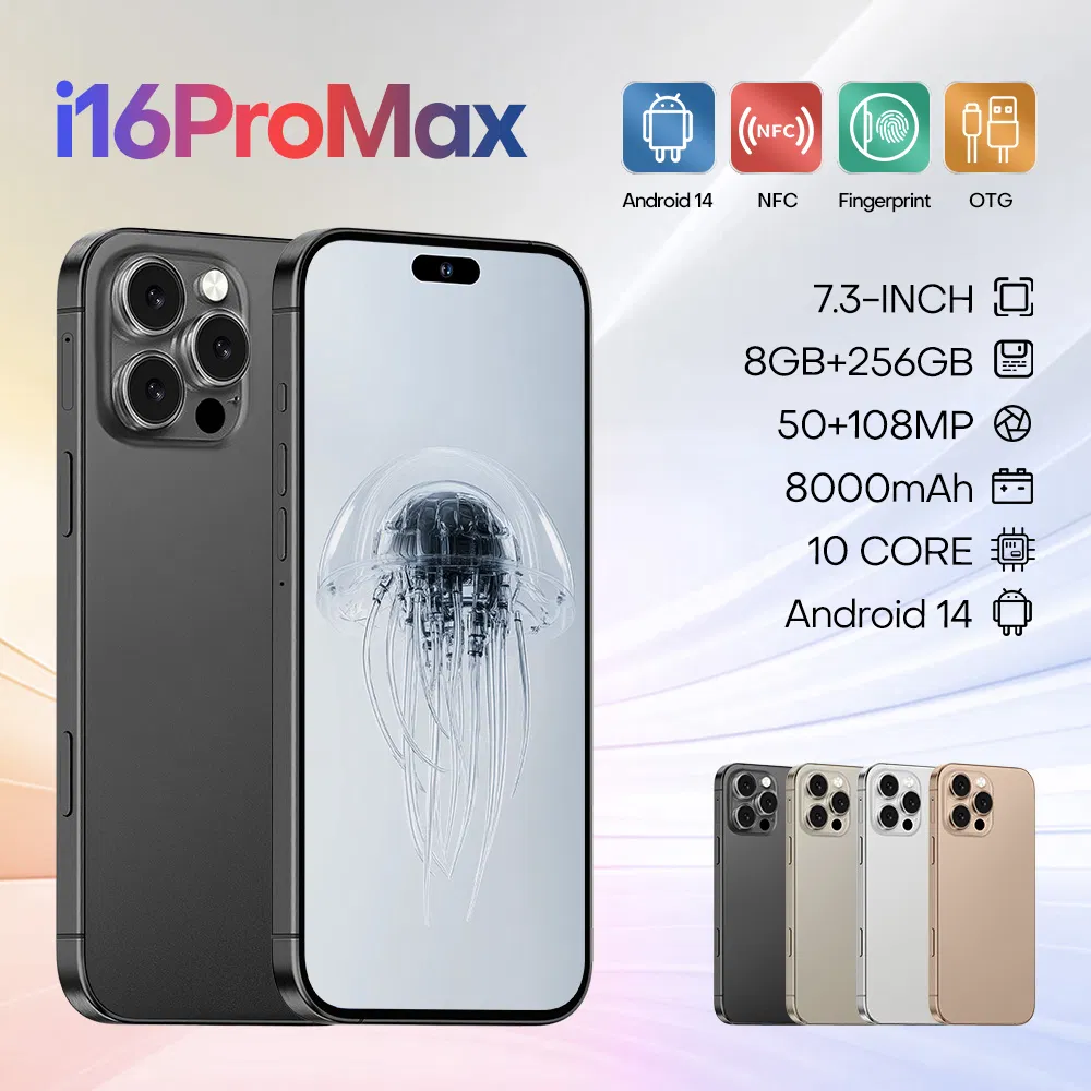 مصنع هاتف محمول مخصص بسعة عالية 8GB+256GB هاتف ثنائي الشريحة