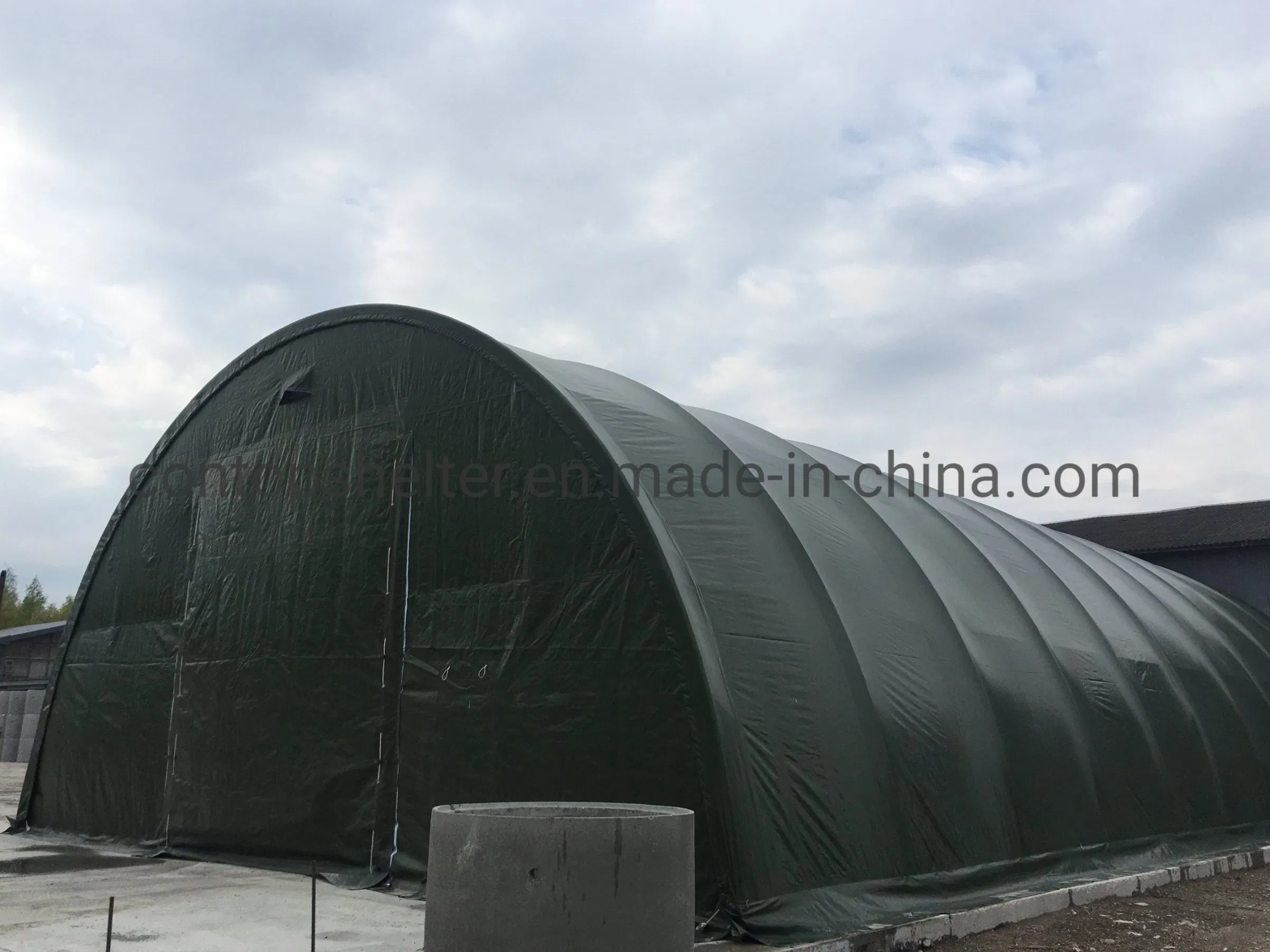 خيمة تخزين مؤقتة خارجية لمزارع الزراعة غطاء من PVC للحماية