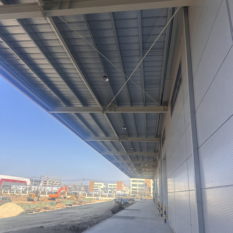 هيكل فولاذي مسبق الصنع مجلفن لمبنى صناعي لتخزين المستودعات وورش العمل وال garages وتخزين المزارع والبناء المعدني المسبق