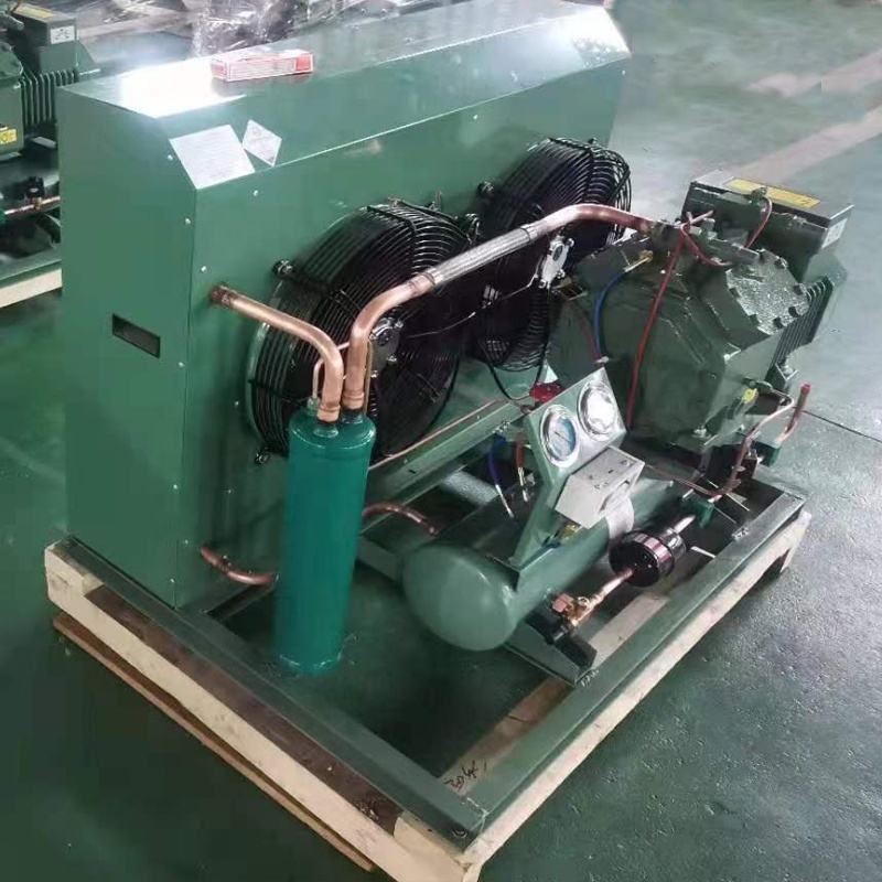 وحدة تبريد حاويات صغيرة صناعية 15HP 380V مع ضاغط مكبس ومضخة موتور لنقل المأكولات البحرية