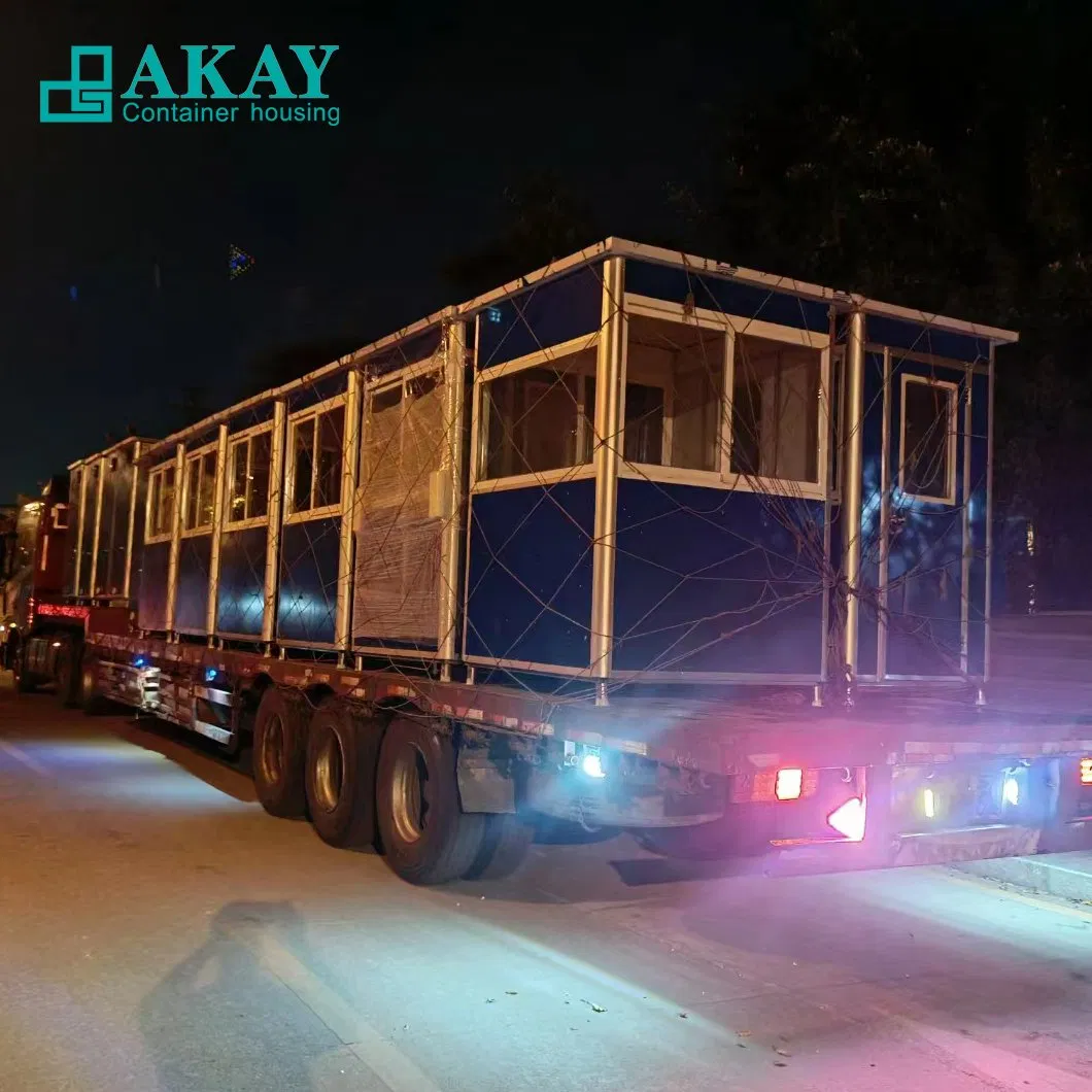 جودة عالية بالجملة منزل مسبق الصنع متنقل وحدة حراسة كشك أمني محمول