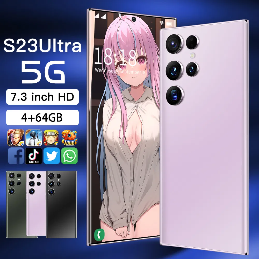 هاتف ذكي محمول S23 ألترا 5g 8 كور 3+64GB هاتف محمول OEM/ODM