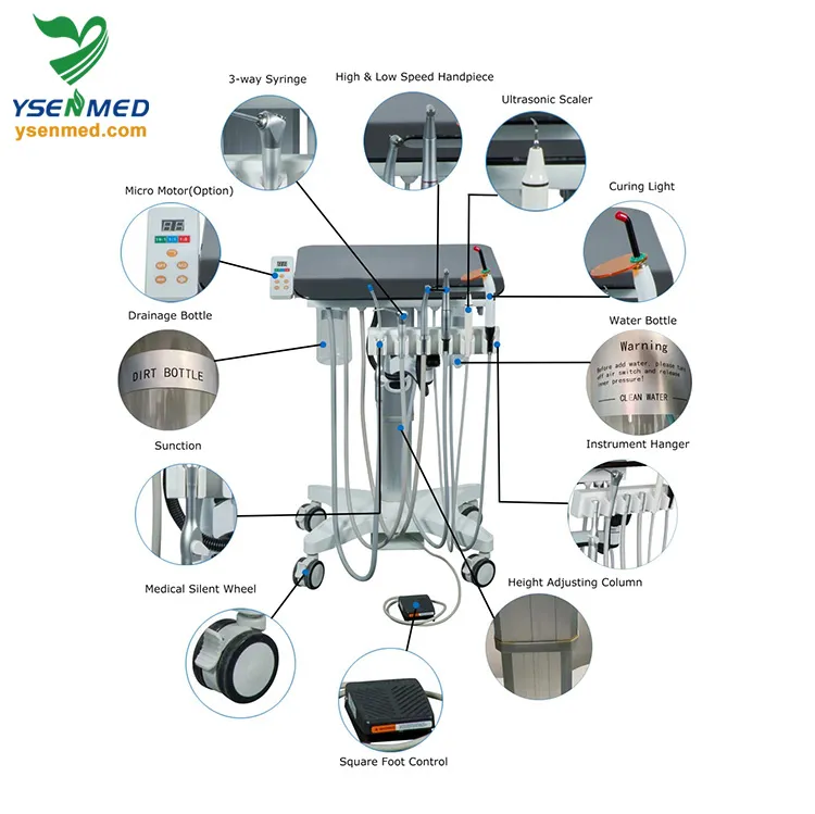 Ysden-302s وحدة علاج الأسنان المتنقلة الطبية للمستشفى