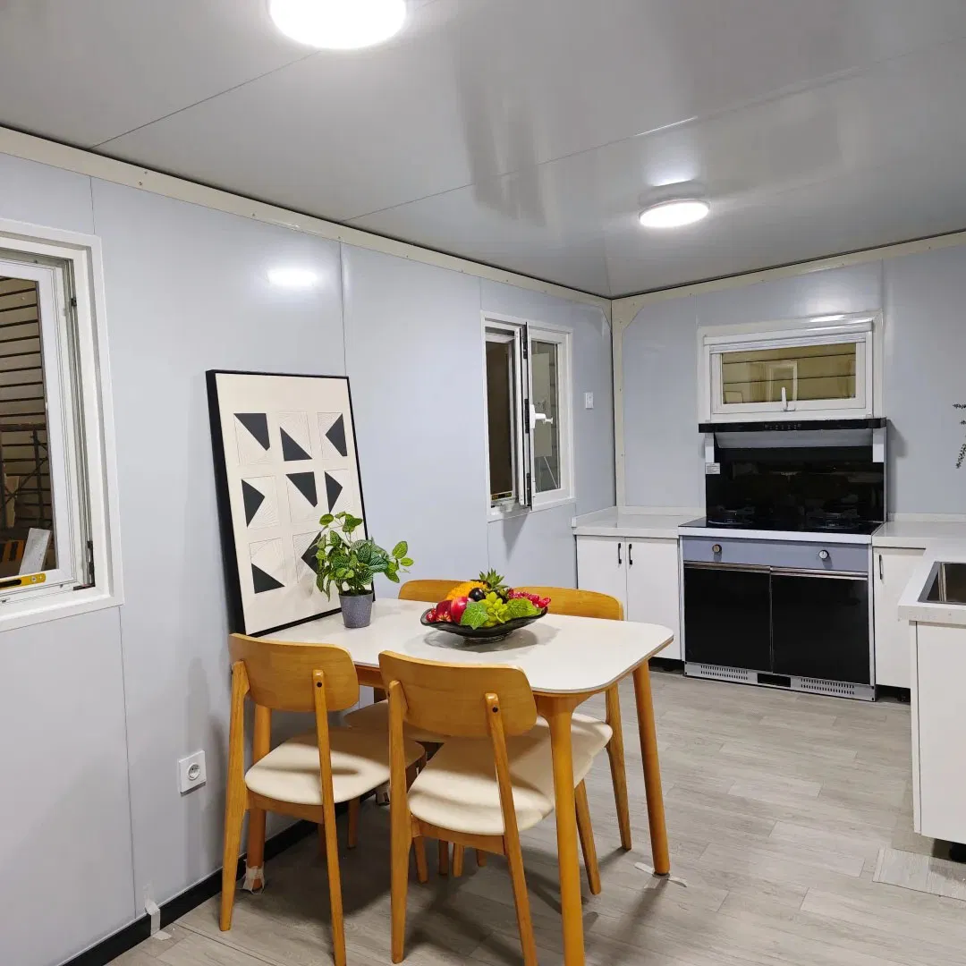 40-Foot حمام 3-Bedroom منزل قابل للتوسيع ذو جناحين مزدوجين حاوية محمولة قابلة للطي