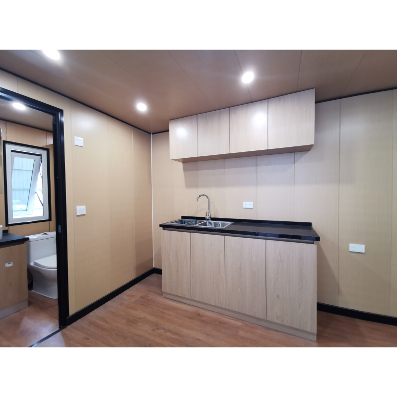 كابينة تفاح مسبقة الصنع بأسعار معقولة مع مطبخ وحمام