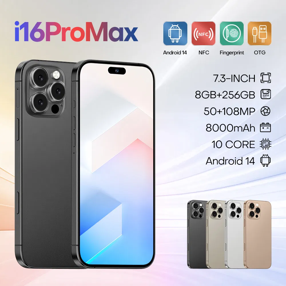 مصنع هاتف محمول مخصص بسعة عالية 8GB+256GB هاتف ثنائي الشريحة
