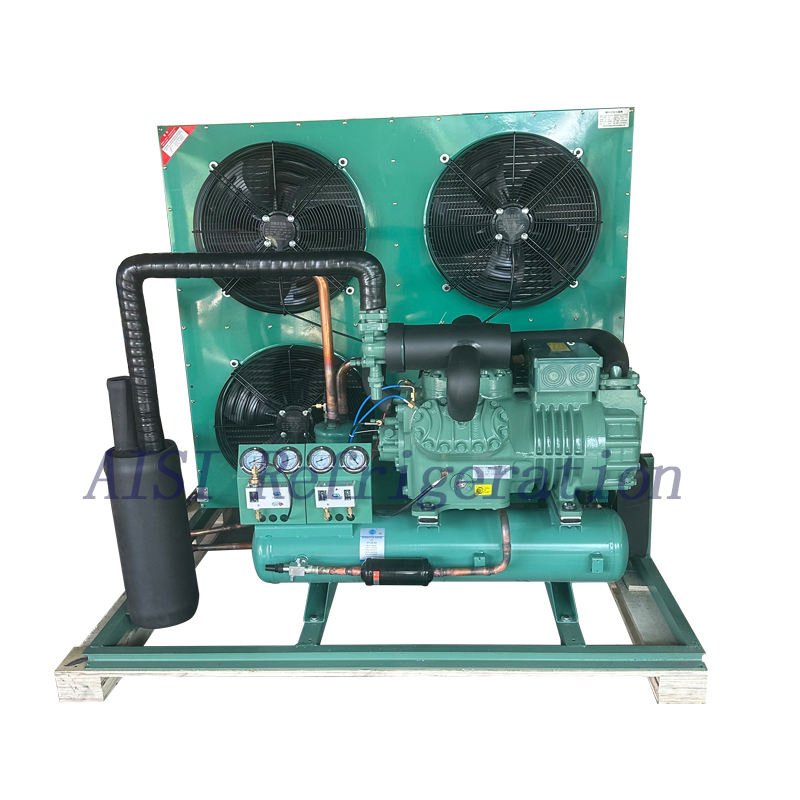 وحدة تبريد حاويات صغيرة صناعية 15HP 380V مع ضاغط مكبس ومضخة موتور لنقل المأكولات البحرية