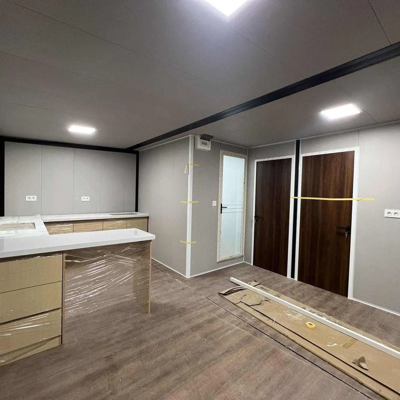 20FT 40FT منزل Modular 2 غرف نوم منزل حاوية قابلة للتوسيع والطوي
