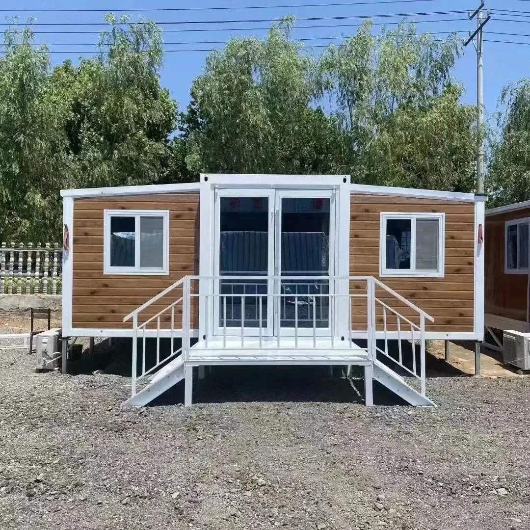 40-Foot حمام 3-Bedroom منزل قابل للتوسيع ذو جناحين مزدوجين حاوية محمولة قابلة للطي
