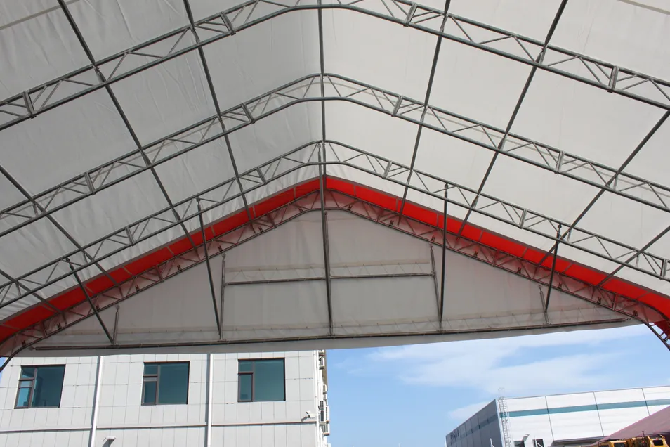 15X12m هيكل مبنى مستودع من الفولاذ ذو إطار مزدوج مع حاويات تخزين