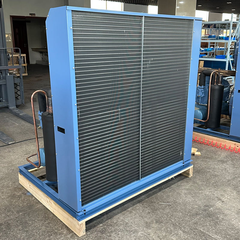 وحدة تكثيف مدمجة 15HP مع ضاغط مكبس ومضخة موتور مدمجة للاستخدام في 380V الحاويات