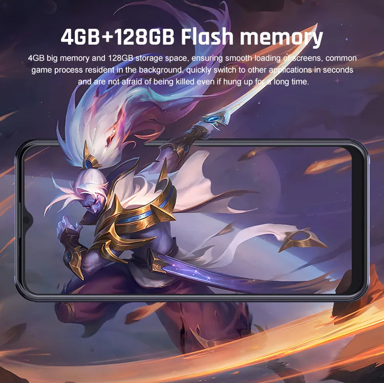 6.7inch 5g شبكة 6GB 128GB هاتف أندرويد الأصلي بسرعة فائقة للألعاب الهاتف المحمول الذكي