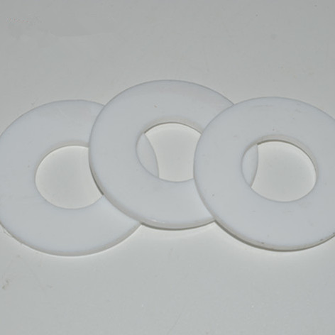 حلقة ختم بيضاء موثوقة من PTFE لتطبيقات الفلنجات والصمامات