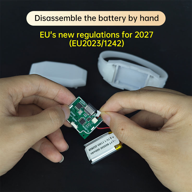 2026 جهاز تحكم عن بعد DMX جديد LED مقاوم للماء مع سوار قابل للتعديل 15 سوار LED قابل لإعادة الشحن من نوع C
