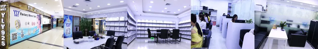 925 خاتم فضة نقي للرجال مع أربعة مخالب مزين بالمجوهرات